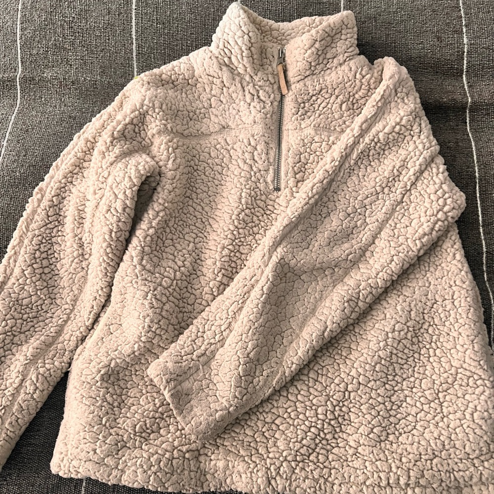 Elodie Kids Cream Sherpa Jacket